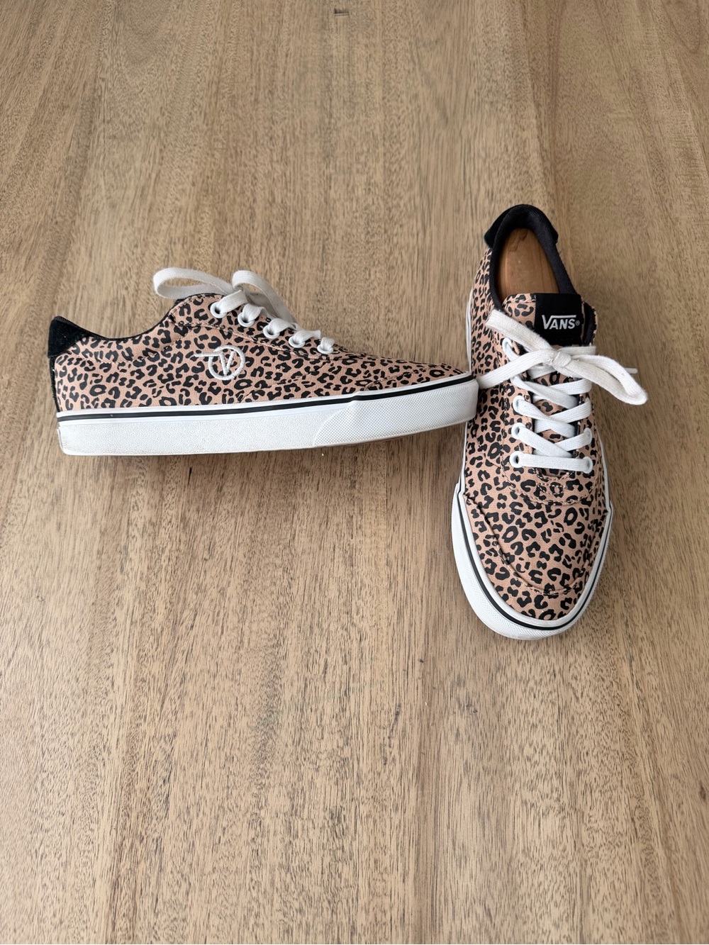 Vans Sport Vulc Cheetah Tan Black / White Women’s Size 8.5 Sneakers